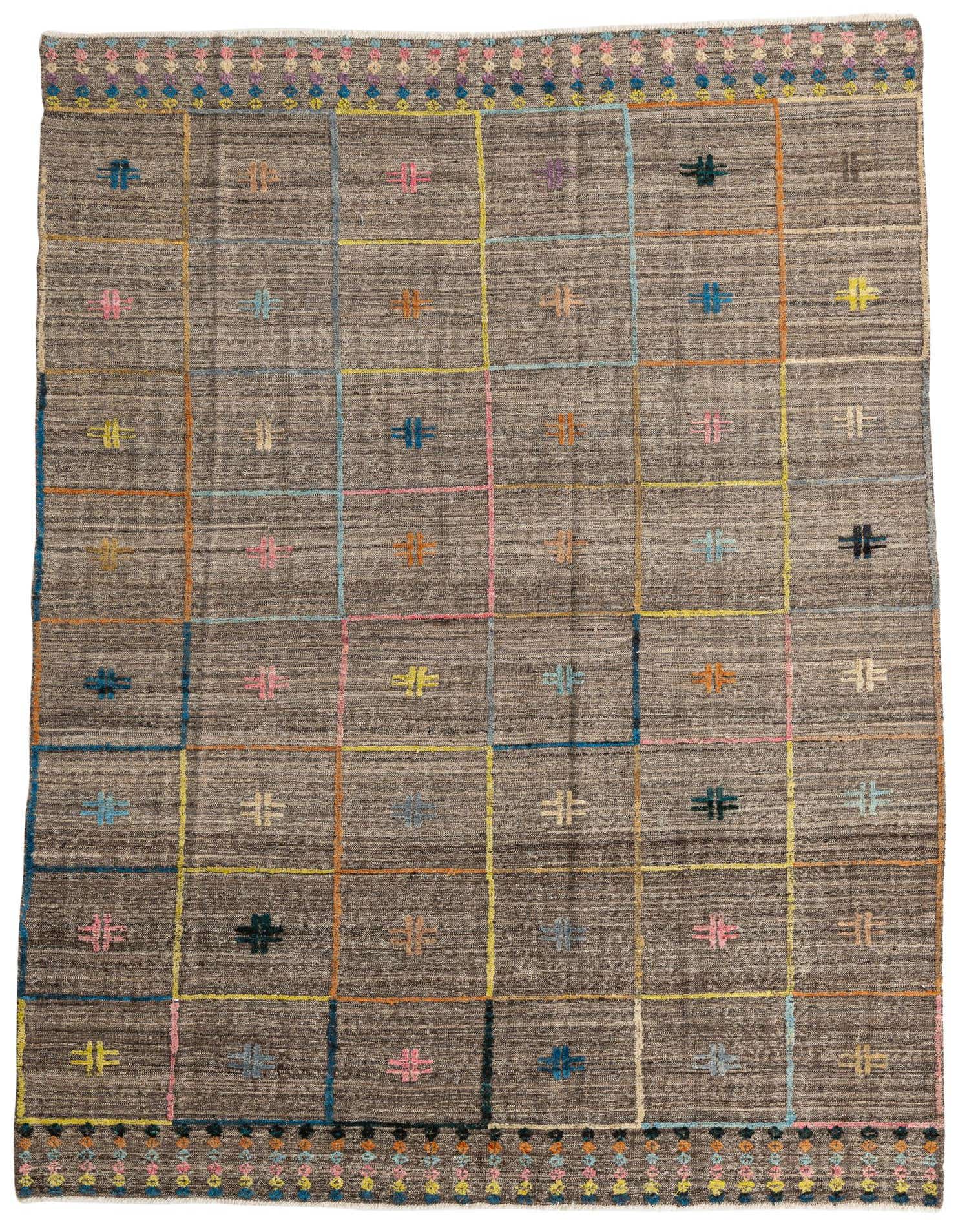 Primary image  7' x 9' 5  Hand Knotted Modern Ziegler Wool Rug