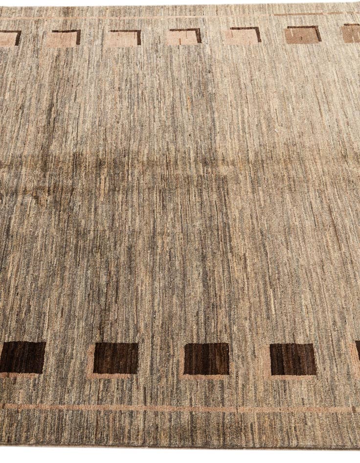 Detail image of  4' 9 x 6' 6  Hand Knotted Modern Ziegler Rug