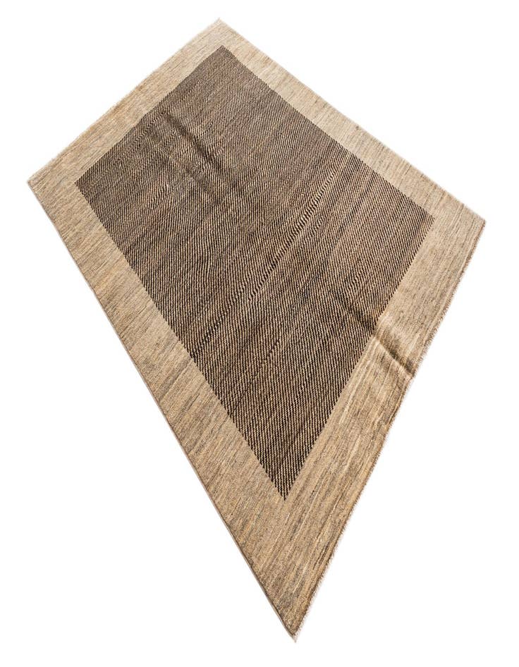 Detail image of  4' 7 x 6' 3  Hand Knotted Modern Ziegler Rug