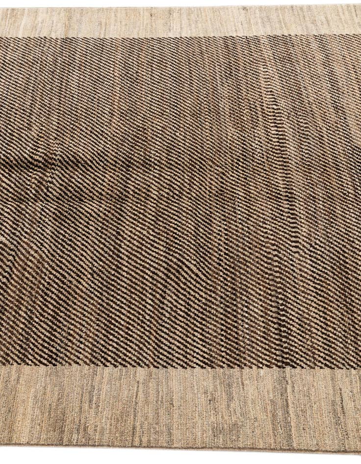 Detail image of  4' 7 x 6' 3  Hand Knotted Modern Ziegler Rug