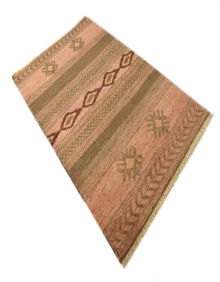 Detail image of  3' 11 x 6' 3  Hand Knotted Modern Ziegler Rug