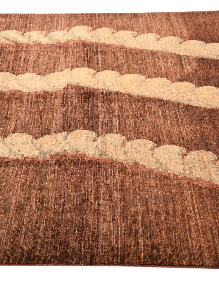 Detail image of  5' 6 x 7' 9  Hand Knotted Modern Ziegler Rug