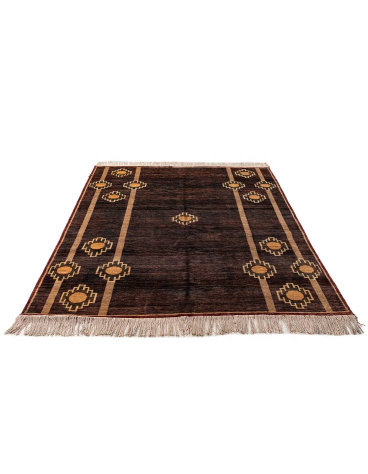 Detail image of  6' 11 x 9' 8  Hand Knotted Modern Ziegler Rug