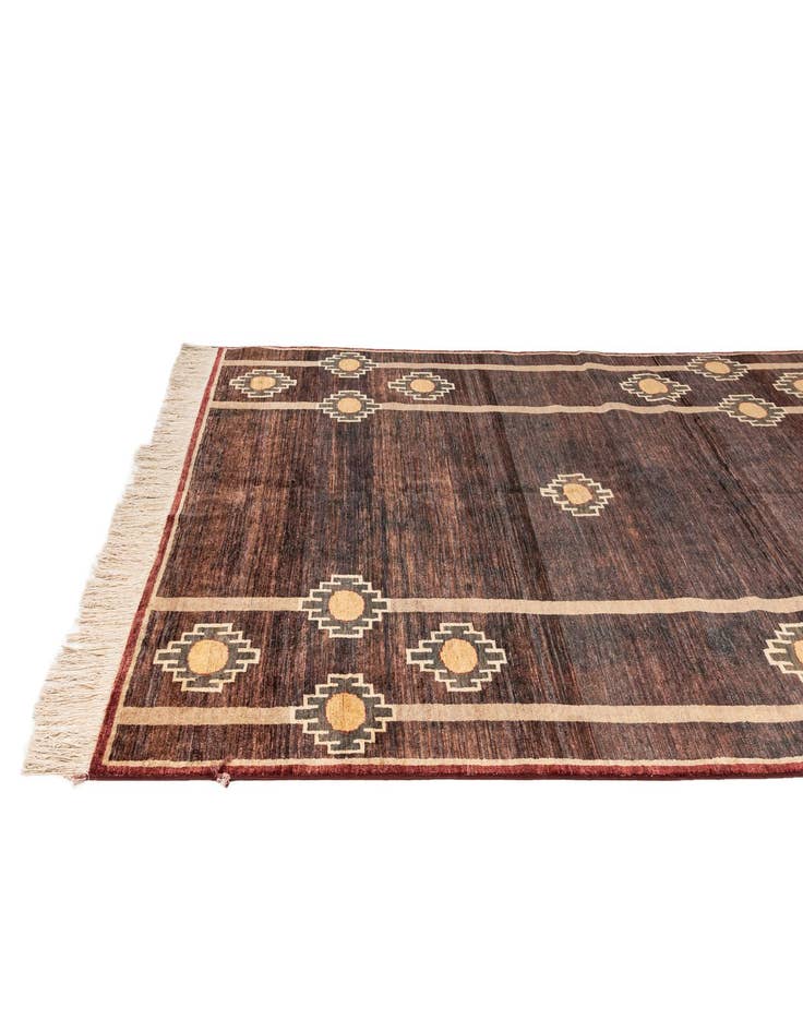 Detail image of  6' 11 x 9' 8  Hand Knotted Modern Ziegler Rug