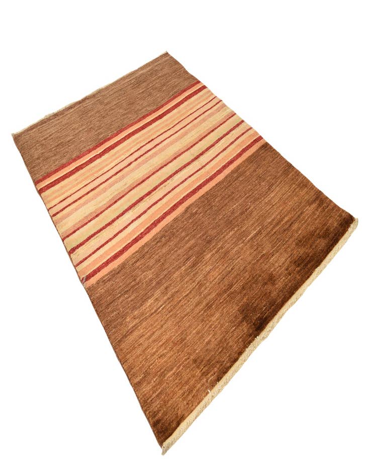 Detail image of  4' 3 x 6' 1  Hand Knotted Modern Ziegler Wool Rug