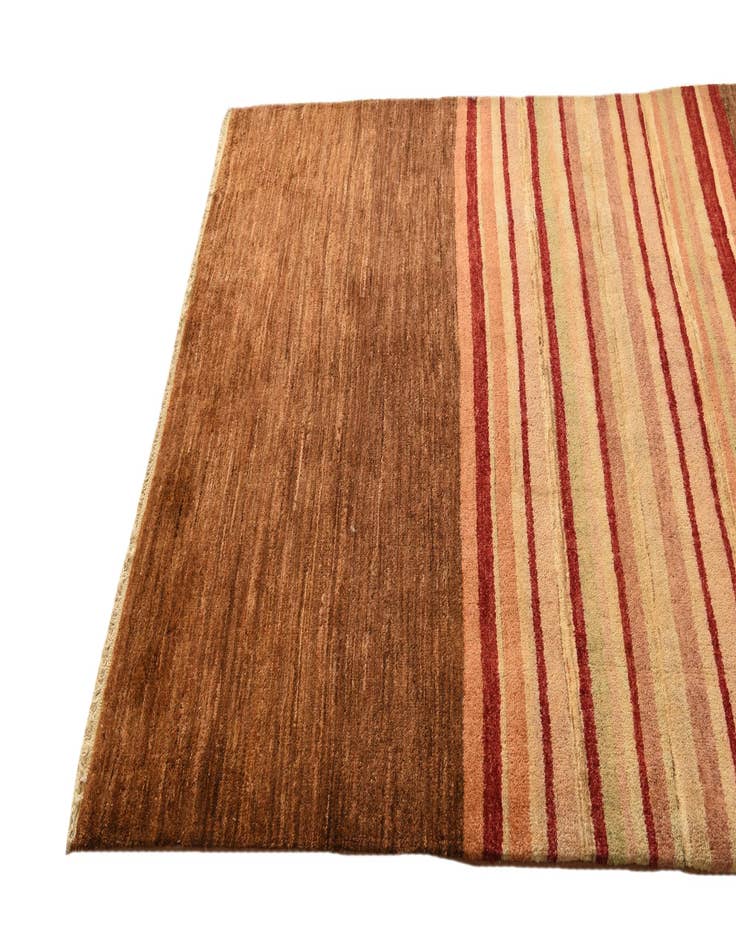 Detail image of  4' 3 x 6' 1  Hand Knotted Modern Ziegler Wool Rug