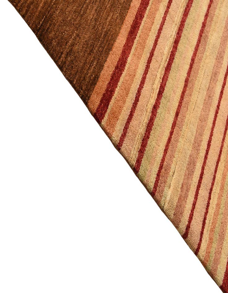 Detail image of  4' 3 x 6' 1  Hand Knotted Modern Ziegler Wool Rug