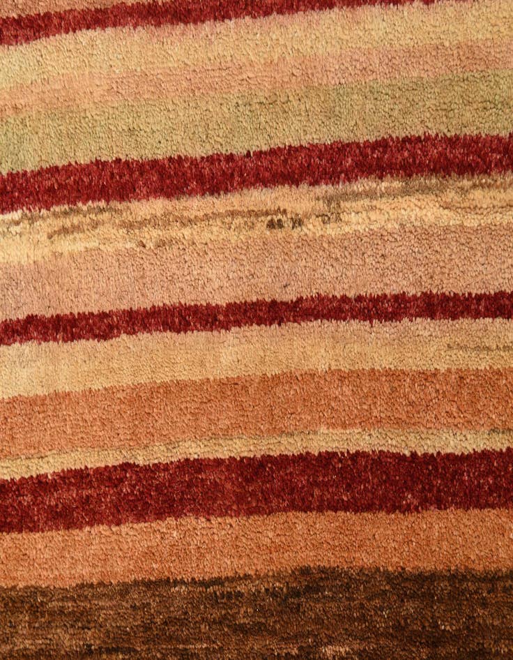 Detail image of  4' 3 x 6' 1  Hand Knotted Modern Ziegler Wool Rug