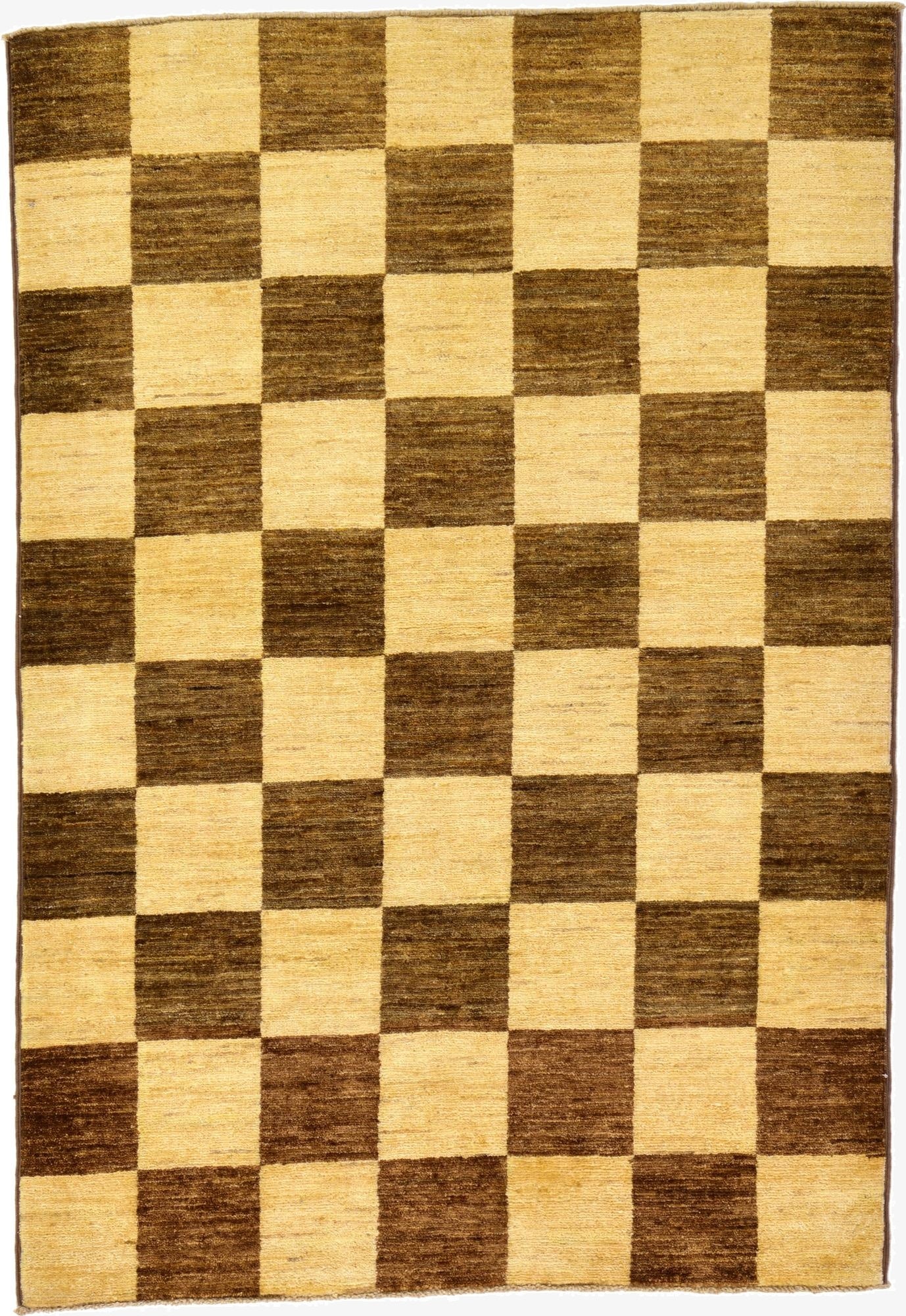  3' 5 x 4' 11  Hand Knotted Modern Ziegler Oriental Rug