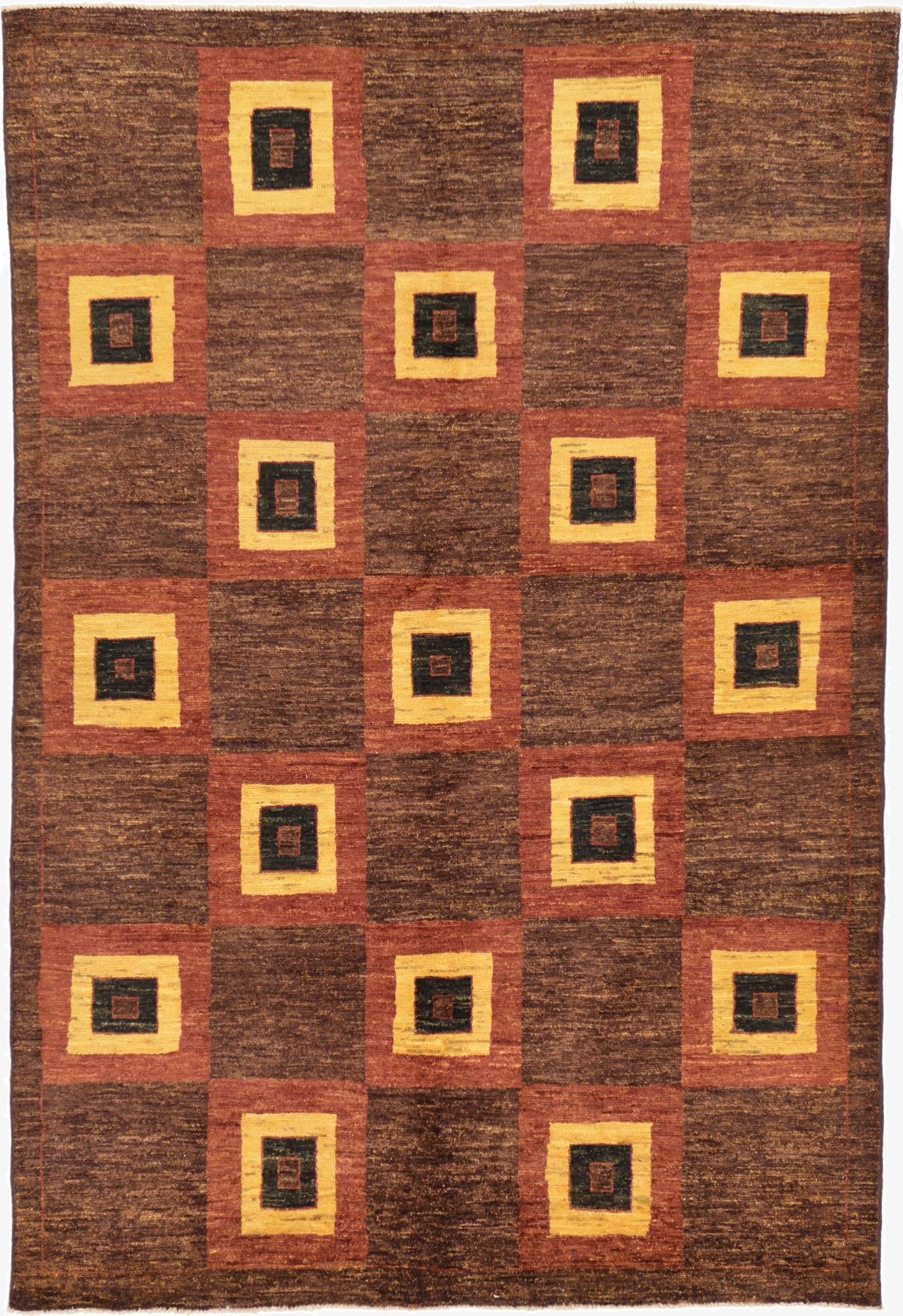  4' 8 x 7'  Hand Knotted Modern Ziegler Rug