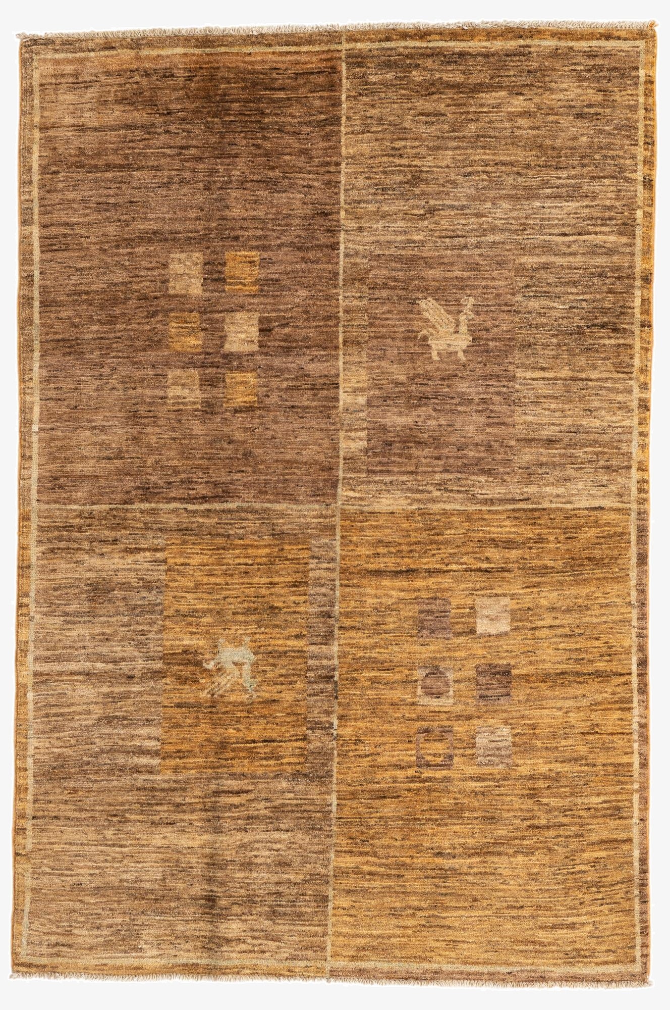  4' x 5' 10  Hand Knotted Modern Ziegler Rug