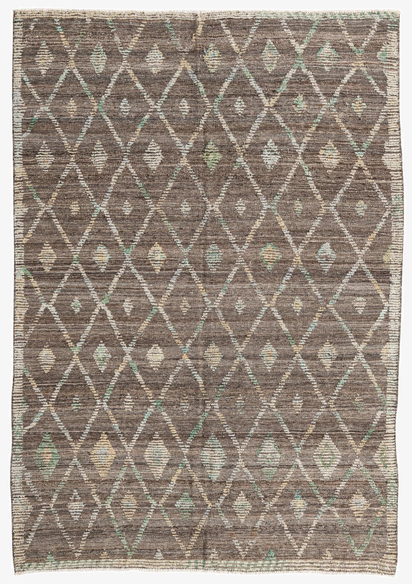  5' 8 x 8' 2  Hand Knotted Modern Ziegler Wool Rug