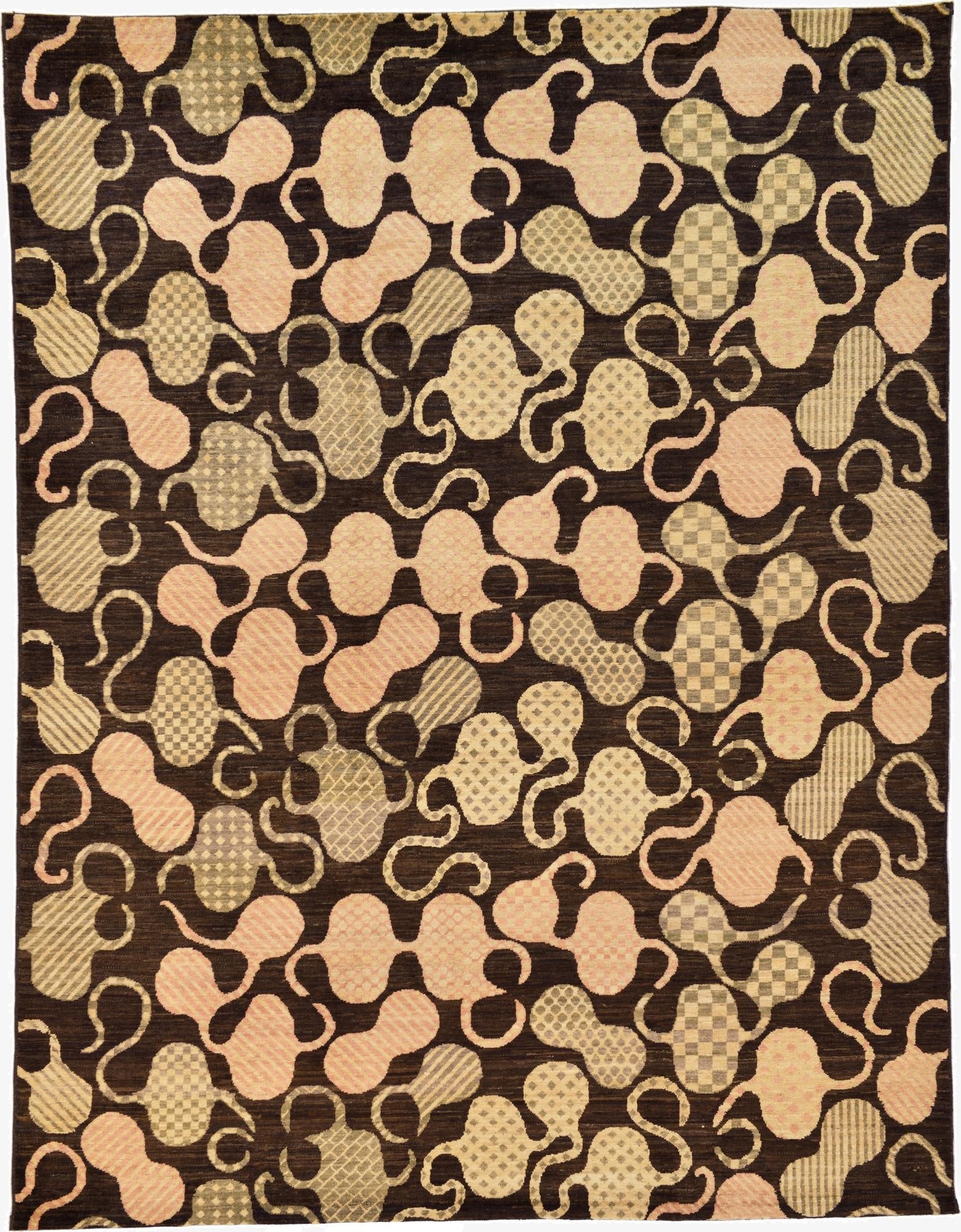  7' 7 x 9' 9  Hand Knotted Modern Ziegler Oriental Rug