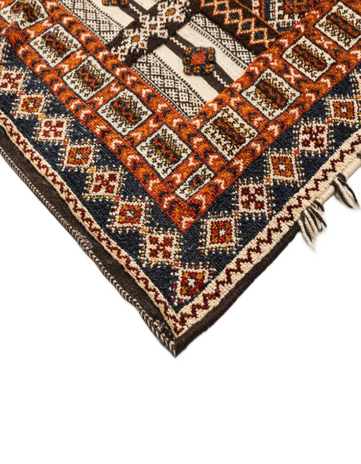 Detail image of  6' 5 x 8' 9  Hand Knotted Moroccan Oriental Wool Rug