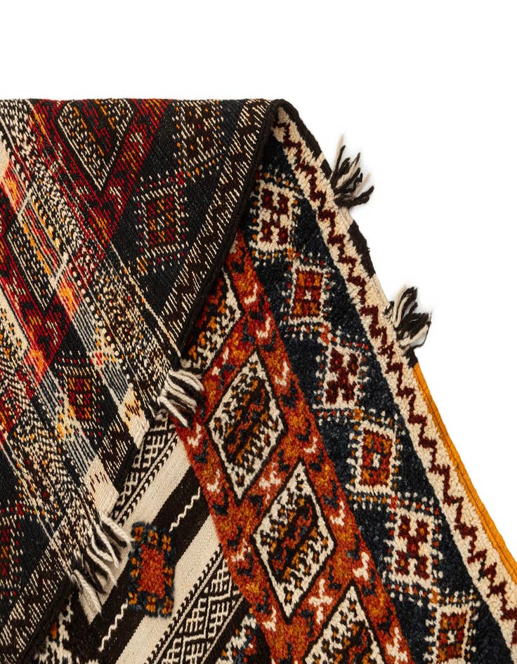 Detail image of  6' 5 x 8' 9  Hand Knotted Moroccan Oriental Wool Rug