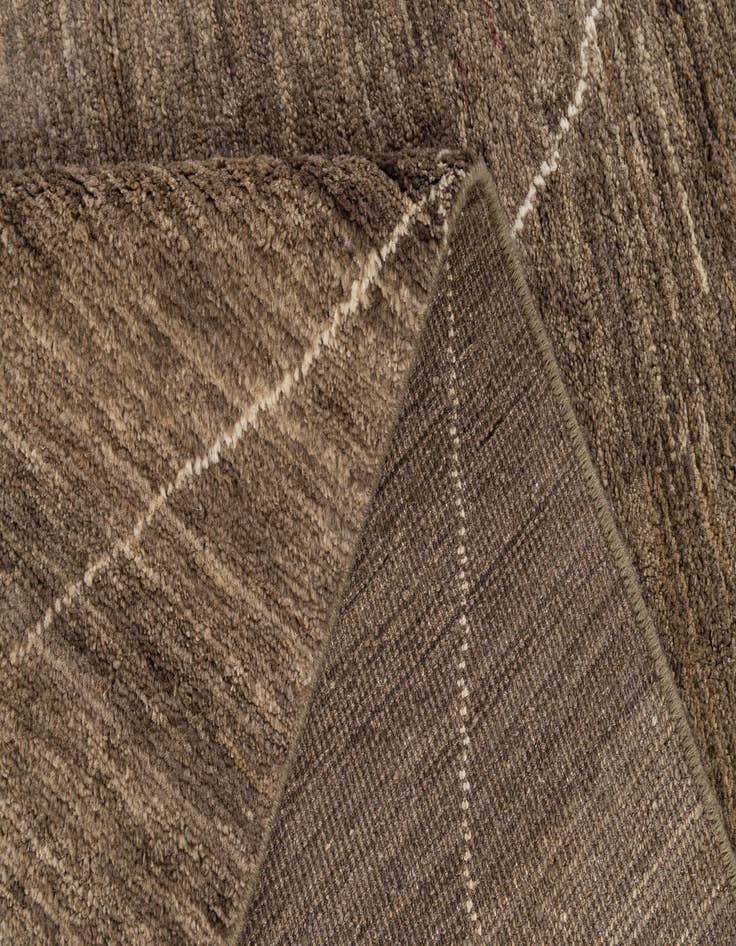 Detail image of  4' 8 x 6' 8  Hand Knotted Moroccan Wool Rug