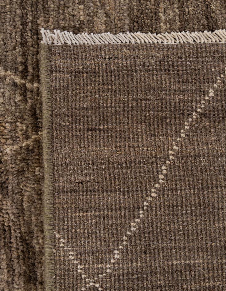 Detail image of  4' 8 x 6' 8  Hand Knotted Moroccan Wool Rug