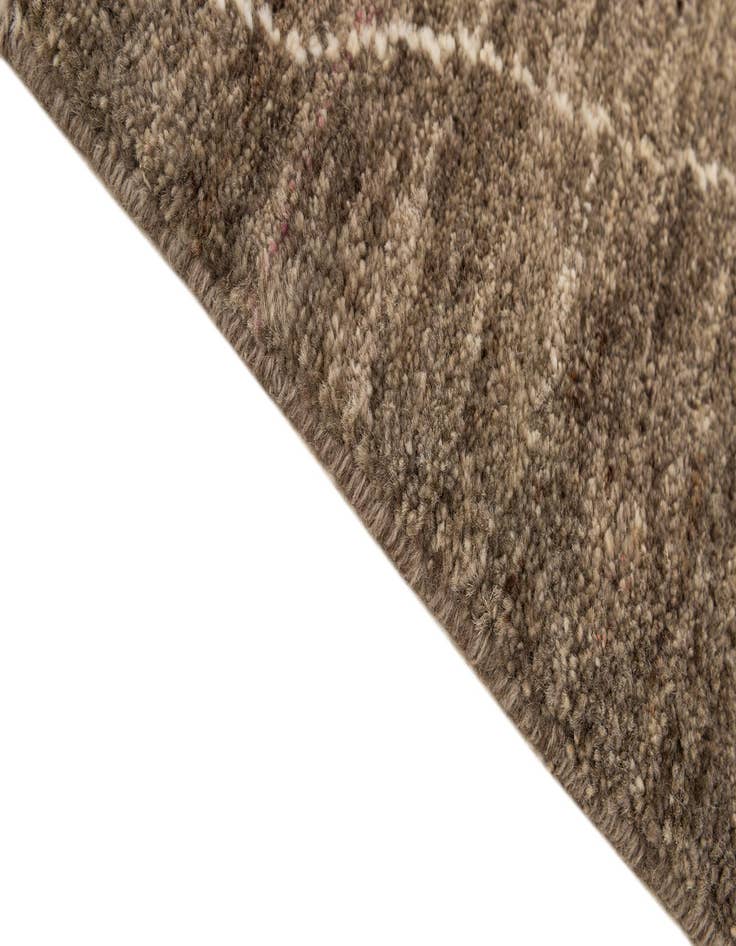 Detail image of  4' 7 x 6' 5  Hand Knotted Moroccan Wool Rug