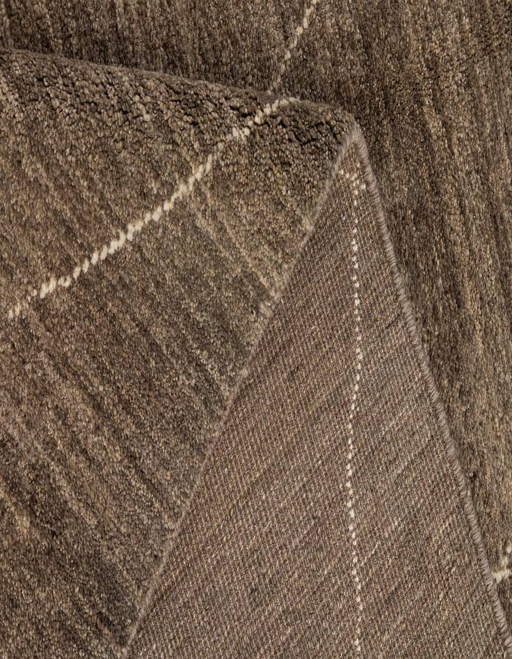 Detail image of  4' 7 x 6' 5  Hand Knotted Moroccan Wool Rug