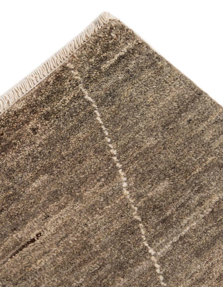 Detail image of  4' 7 x 6' 5  Hand Knotted Moroccan Wool Rug