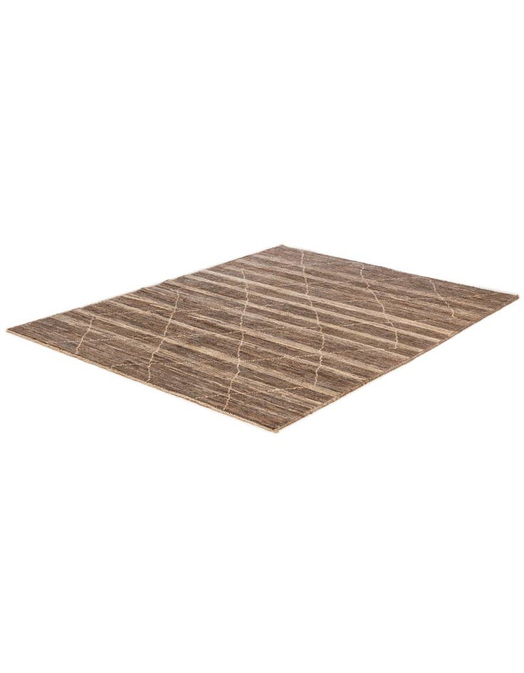 Detail image of  5' x 6' 7  Hand Knotted Moroccan Wool Rug