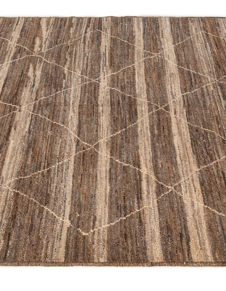 Detail image of  5' x 6' 7  Hand Knotted Moroccan Wool Rug