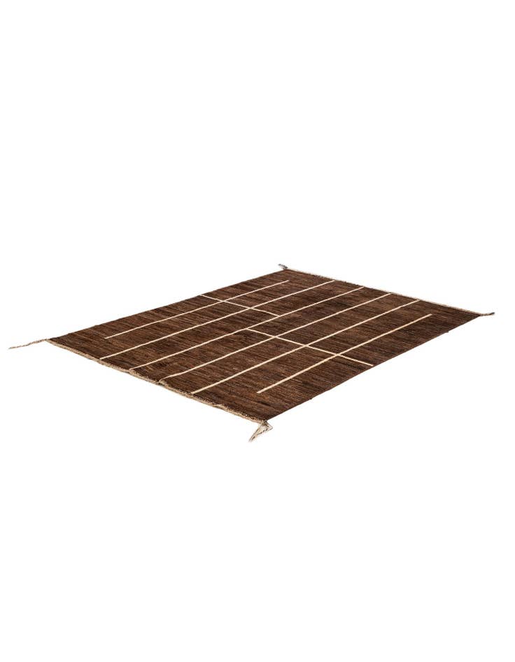 Detail image of  5' x 6' 6  Hand Knotted Moroccan Wool Rug