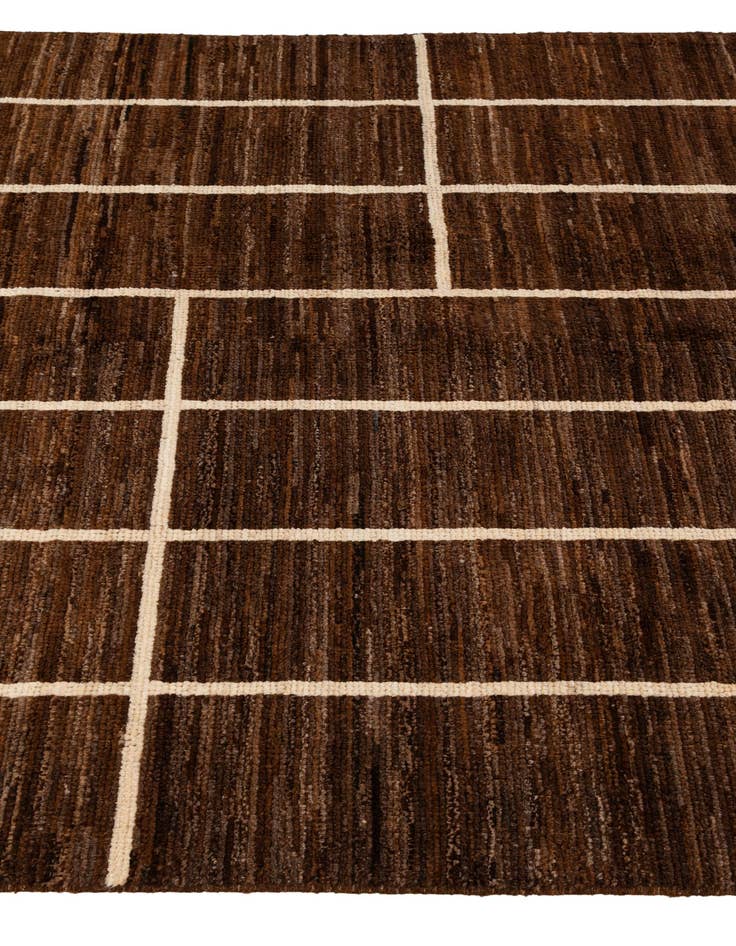 Detail image of  5' x 6' 6  Hand Knotted Moroccan Wool Rug