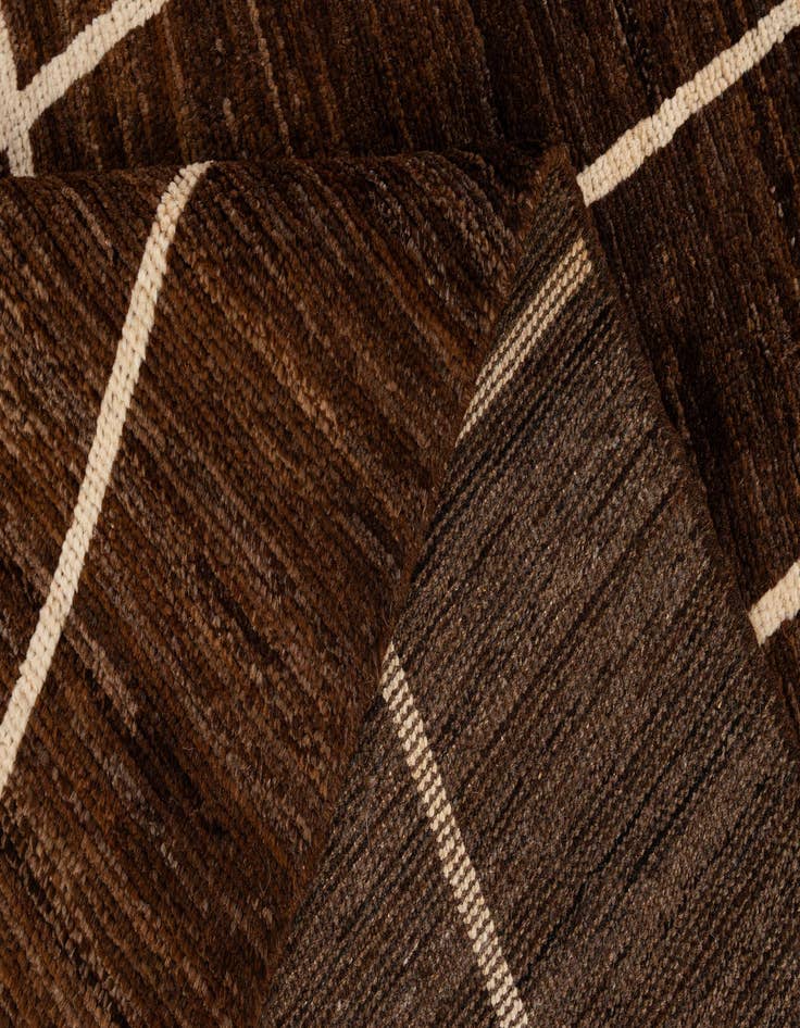 Detail image of  5' x 6' 6  Hand Knotted Moroccan Wool Rug