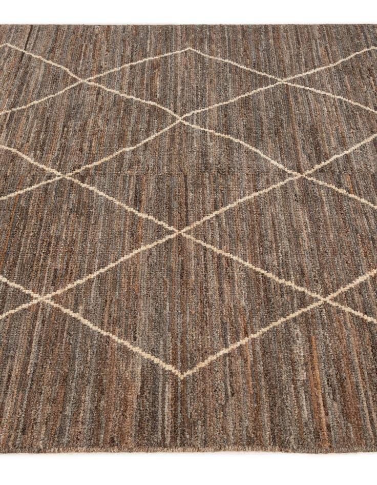 Detail image of  5' x 6' 7  Hand Knotted Moroccan Wool Rug