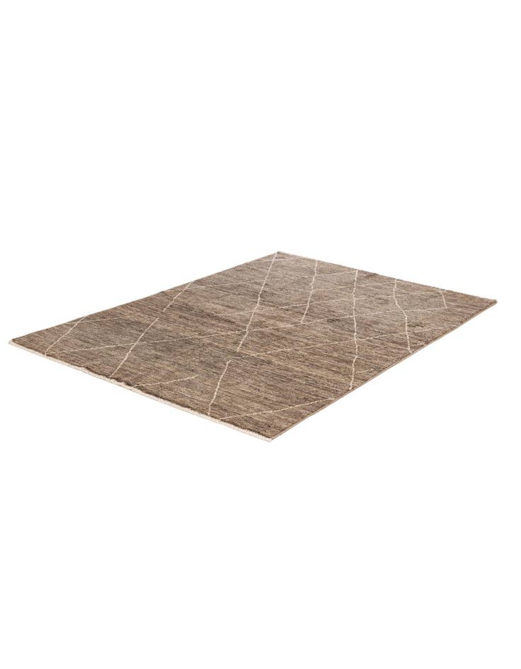 Detail image of  5' x 6' 9  Hand Knotted Moroccan Wool Rug