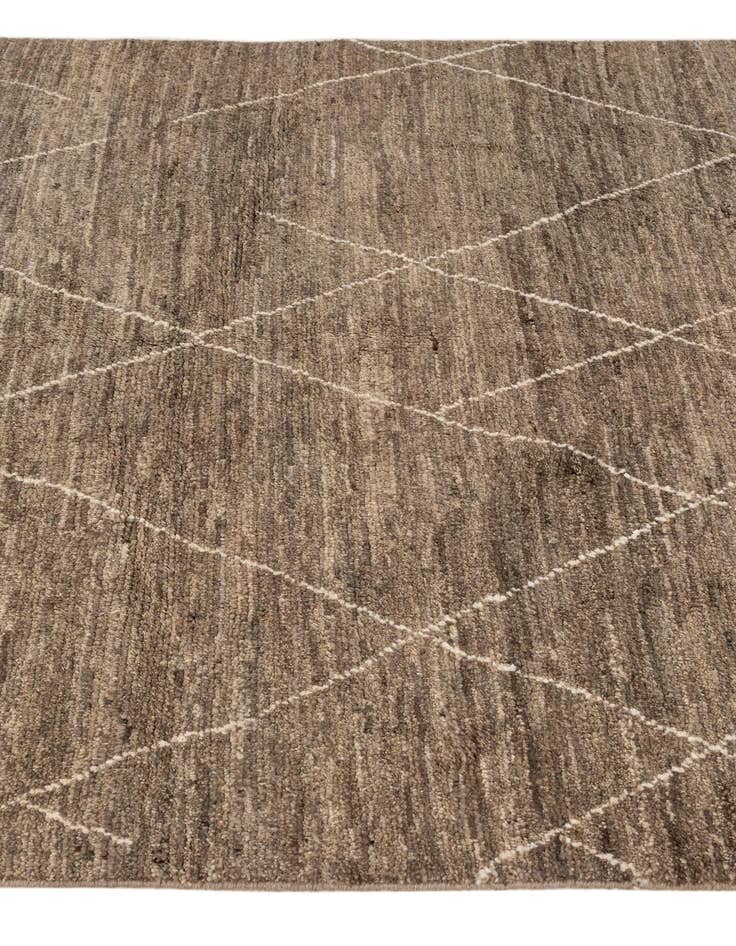 Detail image of  5' x 6' 9  Hand Knotted Moroccan Wool Rug