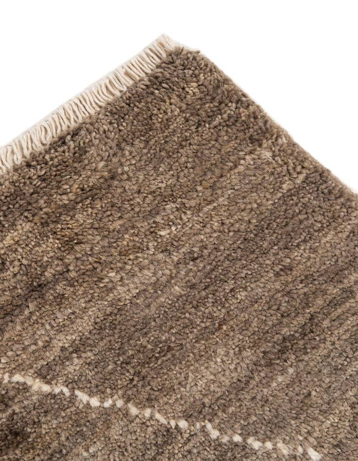 Detail image of  5' x 6' 9  Hand Knotted Moroccan Wool Rug