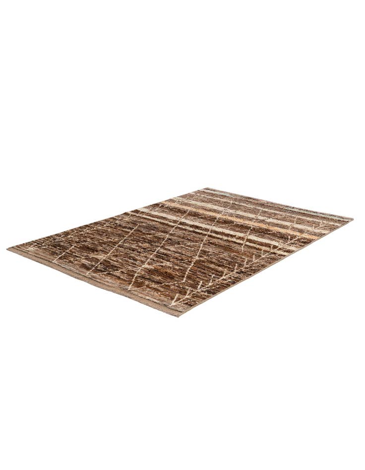 Detail image of  5' 5 x 7' 9  Hand Knotted Moroccan Wool Rug