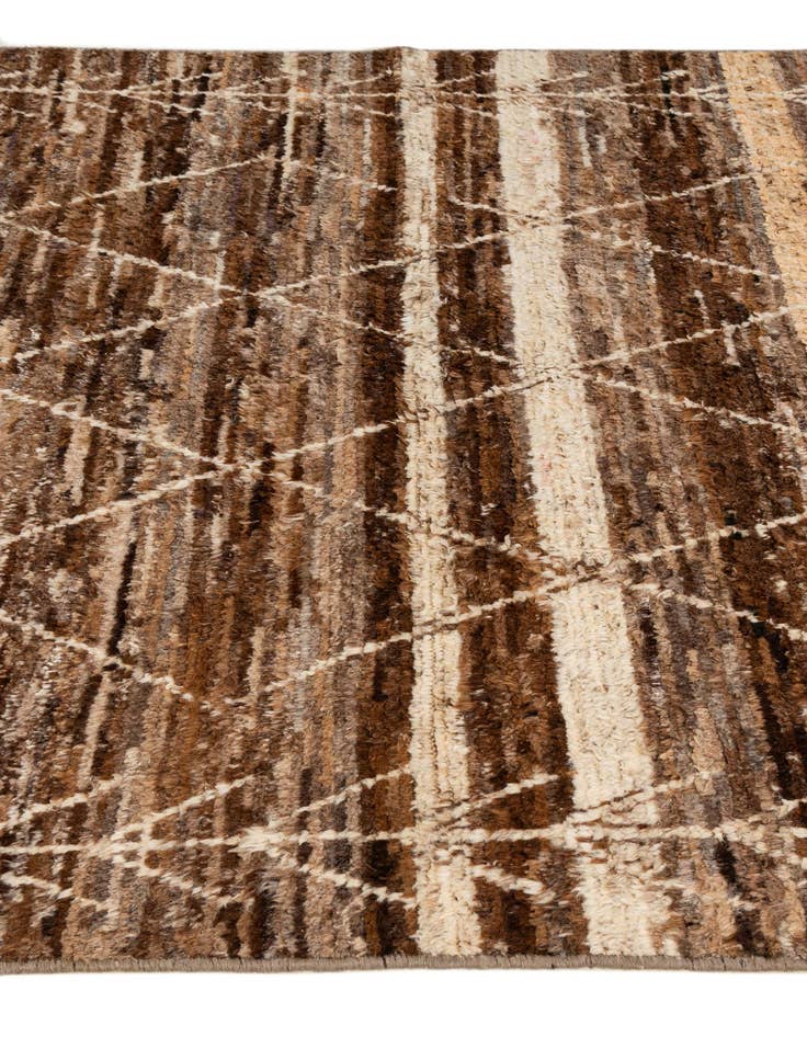 Detail image of  5' 5 x 7' 9  Hand Knotted Moroccan Wool Rug