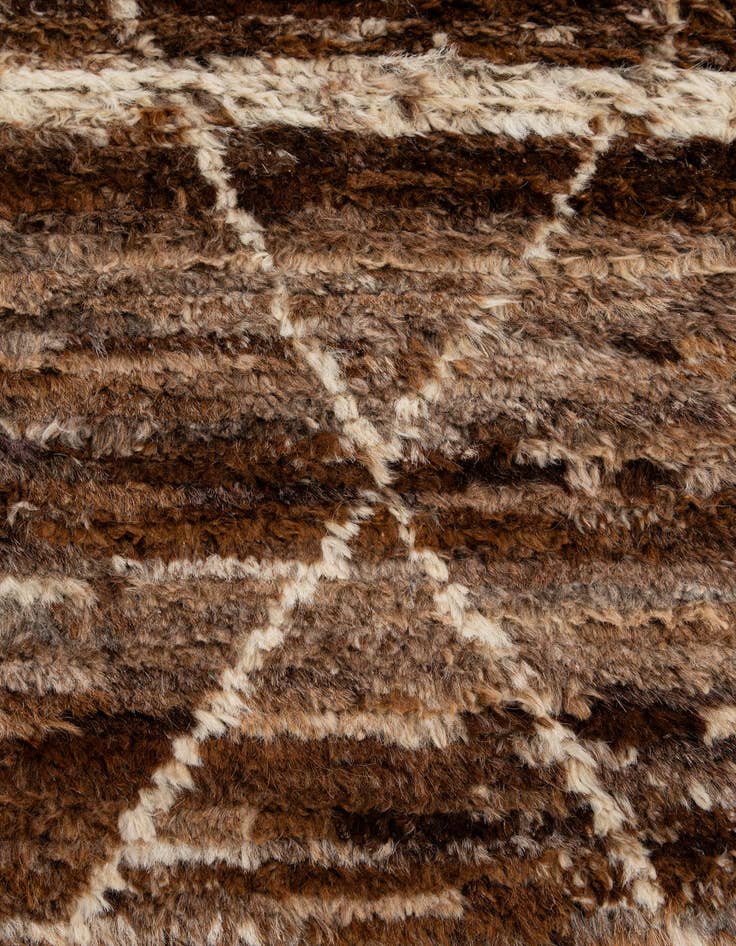 Detail image of  5' 5 x 7' 9  Hand Knotted Moroccan Wool Rug