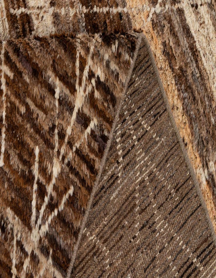 Detail image of  5' 5 x 7' 9  Hand Knotted Moroccan Wool Rug