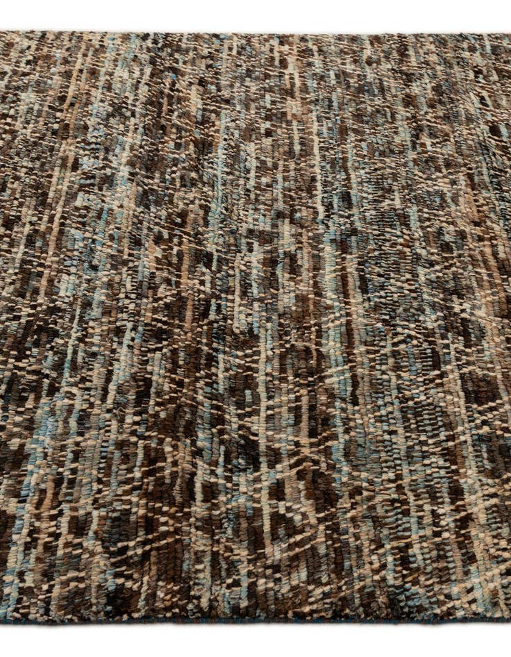 Detail image of  5' 7 x 8' 3  Hand Knotted Moroccan Wool Rug