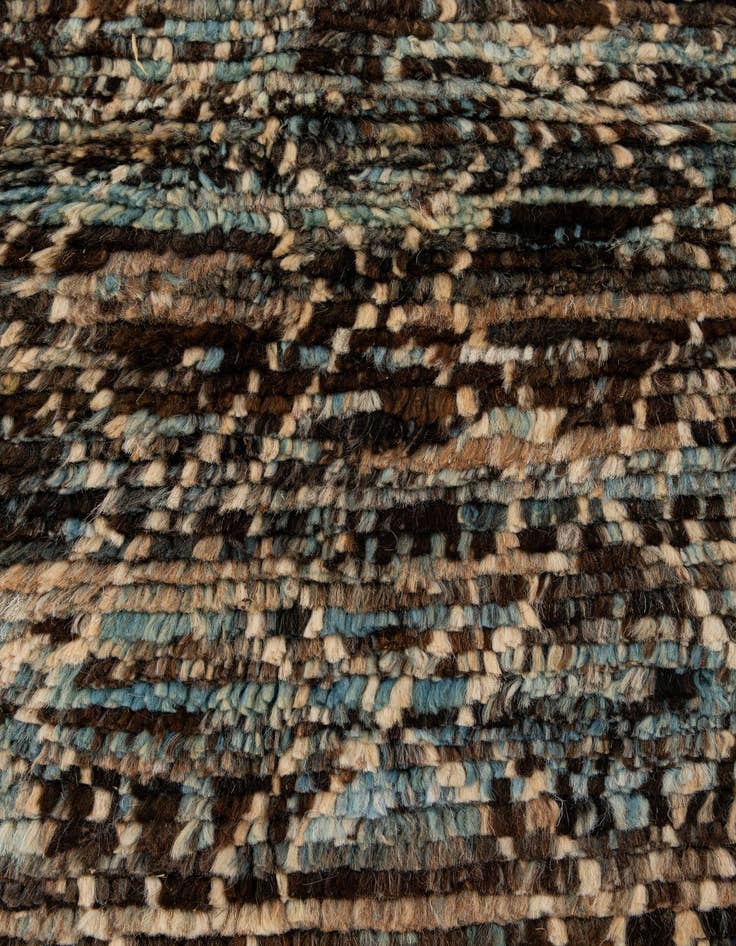 Detail image of  5' 7 x 8' 3  Hand Knotted Moroccan Wool Rug