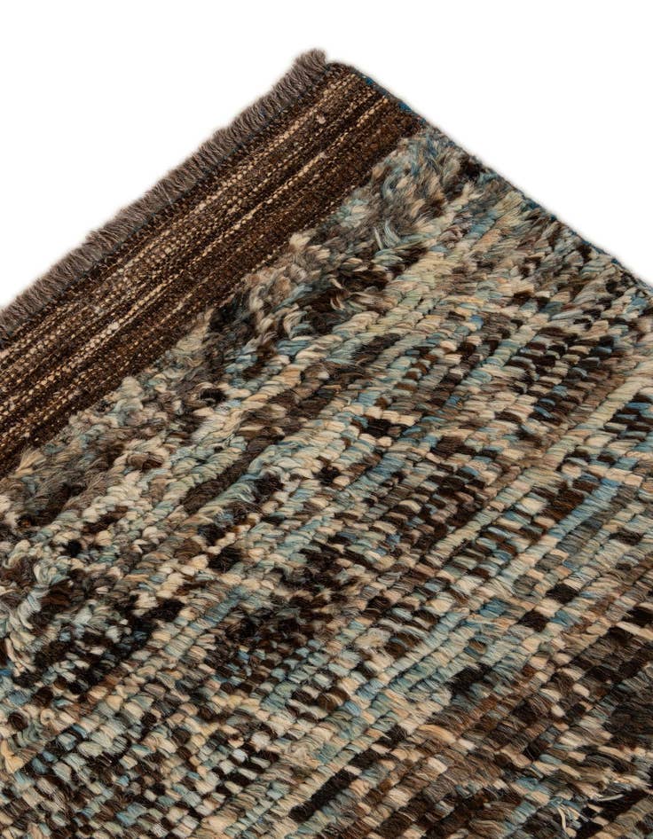 Detail image of  5' 7 x 8' 3  Hand Knotted Moroccan Wool Rug