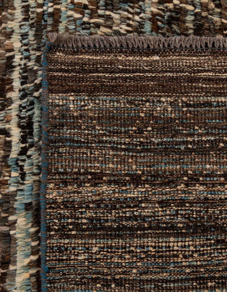 Detail image of  5' 7 x 8' 3  Hand Knotted Moroccan Wool Rug