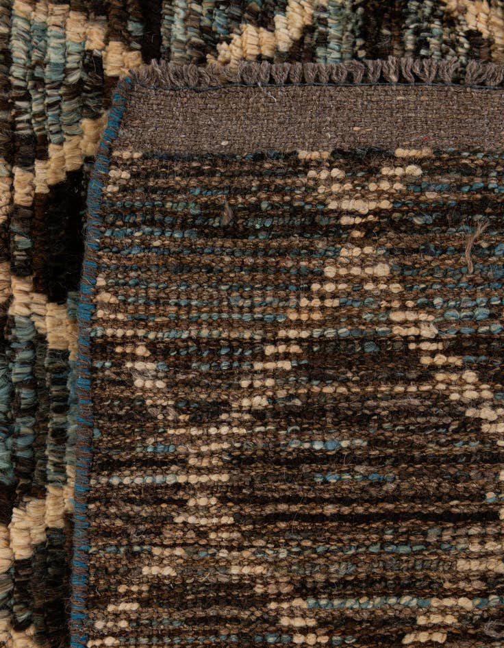 Detail image of  5' 6 x 7' 6  Hand Knotted Moroccan Wool Rug