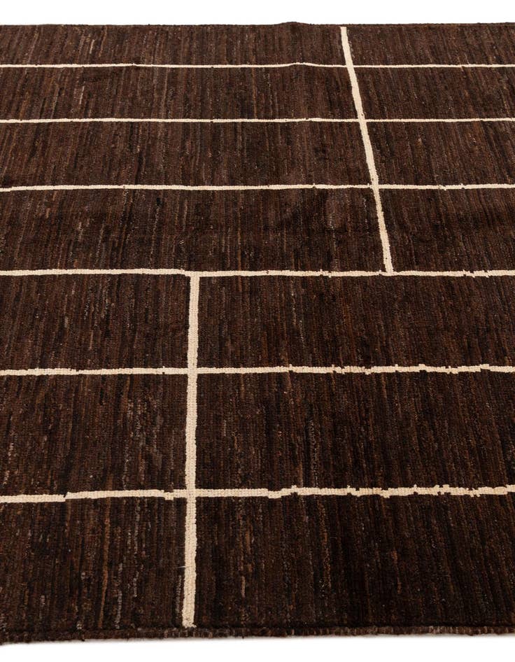 Detail image of  5' 8 x 7' 10  Hand Knotted Moroccan Wool Rug