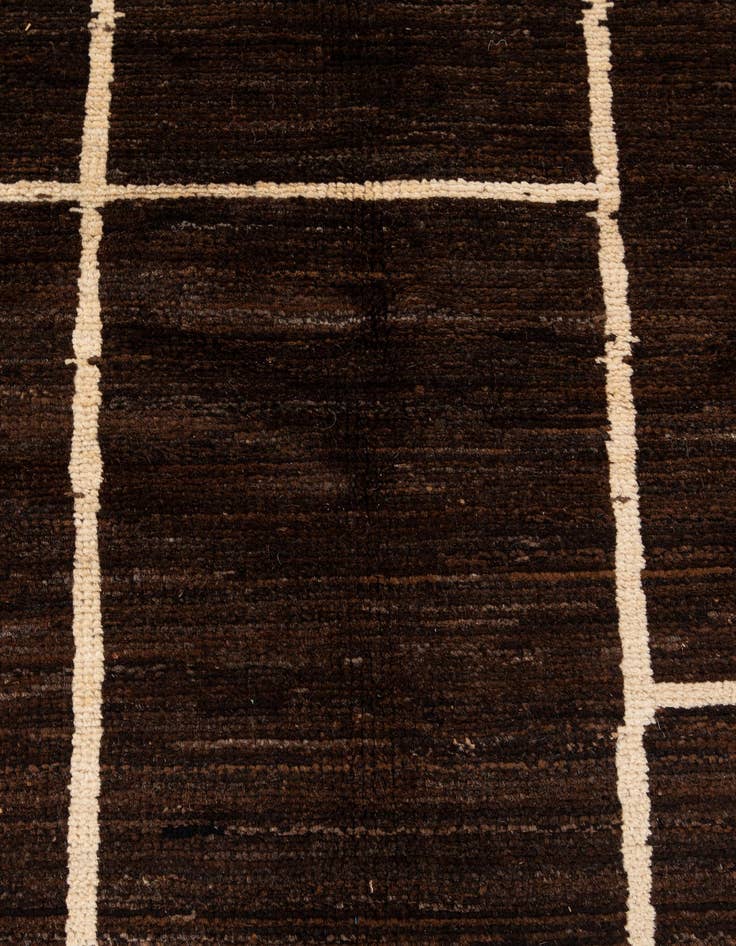 Detail image of  5' 8 x 7' 10  Hand Knotted Moroccan Wool Rug