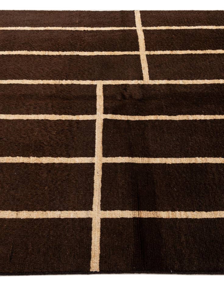 Detail image of  5' 7 x 7' 11  Hand Knotted Moroccan Wool Rug