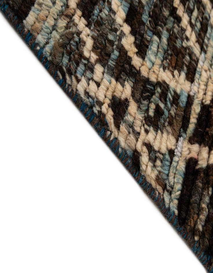 Detail image of  5' 9 x 8' 1  Hand Knotted Moroccan Wool Rug