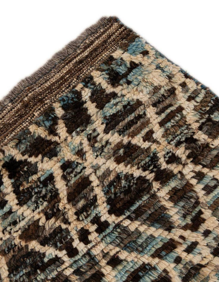 Detail image of  5' 9 x 8' 1  Hand Knotted Moroccan Wool Rug