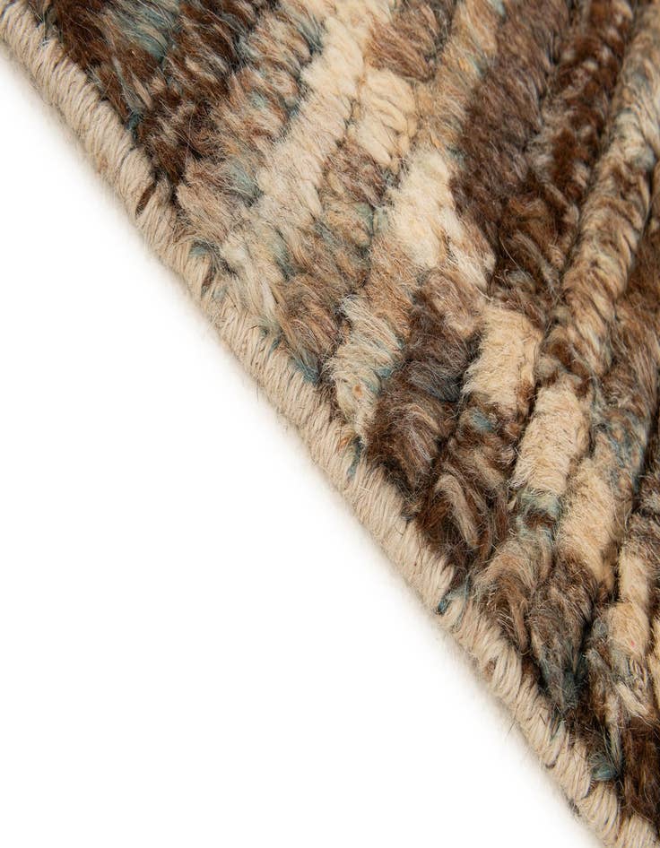 Detail image of  5' 11 x 7' 9  Hand Knotted Moroccan Wool Rug