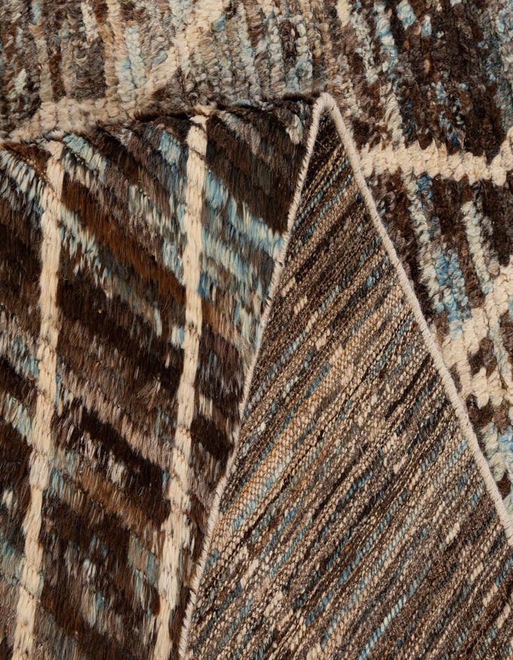 Detail image of  5' 11 x 7' 9  Hand Knotted Moroccan Wool Rug
