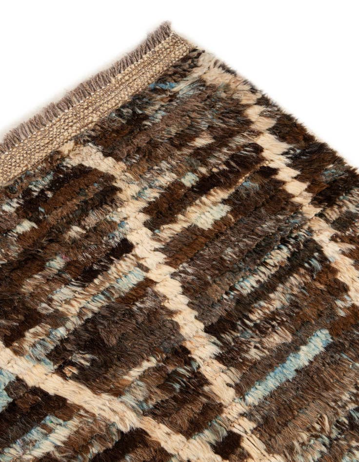 Detail image of  5' 11 x 7' 9  Hand Knotted Moroccan Wool Rug